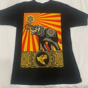 MENS BLACK OBEY T SHIRT SIZE M